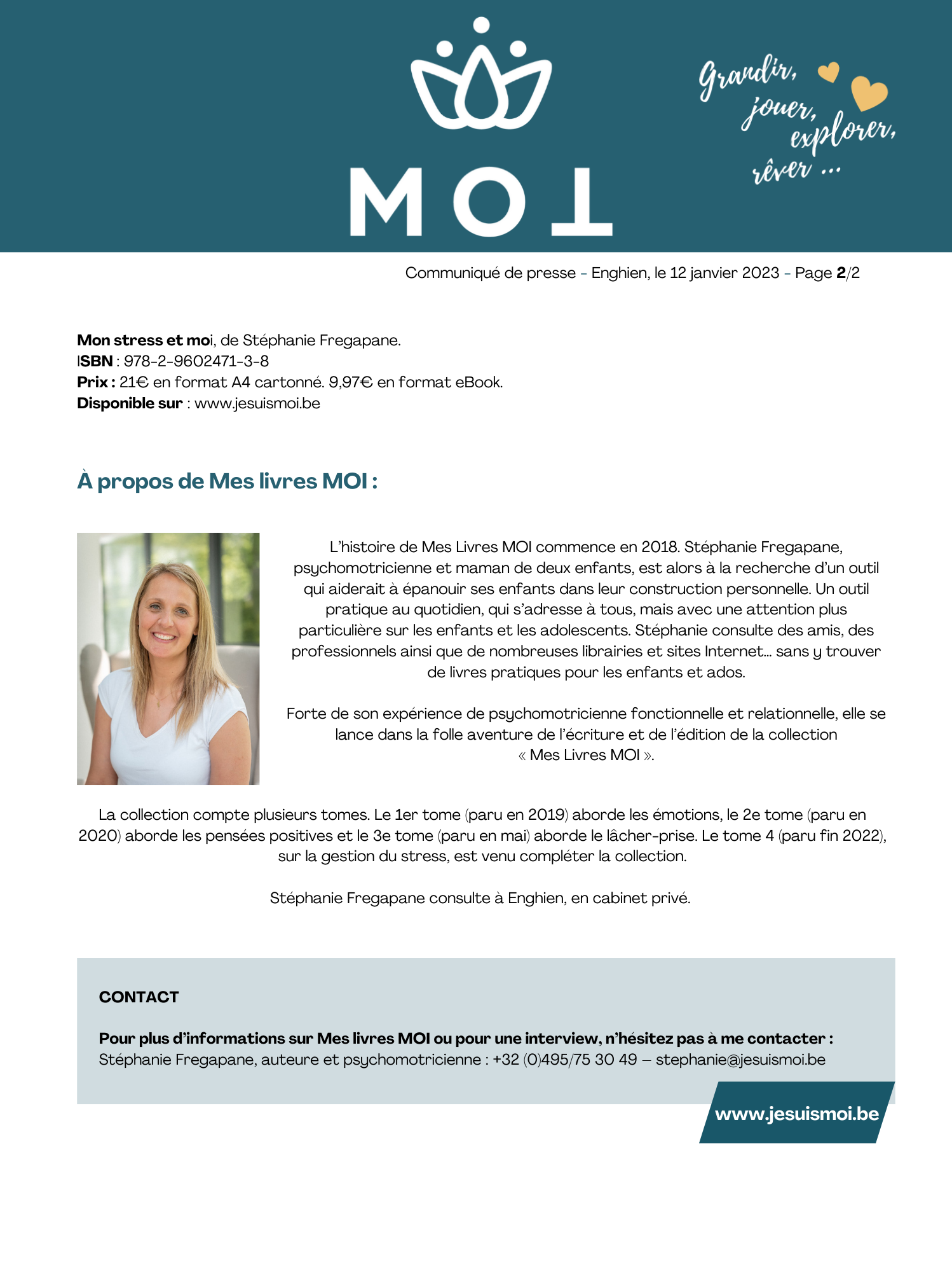Stéphanie Fregapane — Auteure de la collection MOI